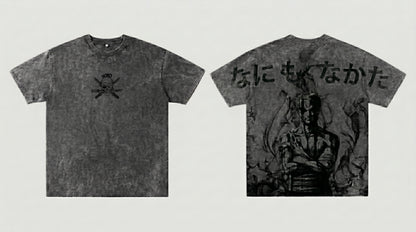 Anime T-shirt – Roronoa Zoro Print, Hög Kvalitet & Bekväm Passform